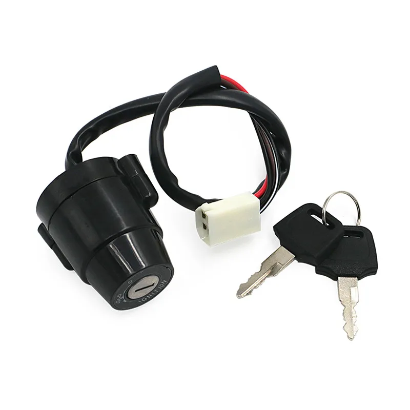 Dergtgh Ignici/ón de la Motocicleta Llave de Encendido Interruptor Set 2 Llaves de Repuesto para Honda FourTrax 350 TRX350 1986-1987