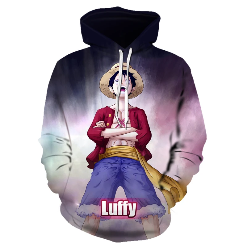 Модные 3D one piece Аниме толстовки мужские пуловеры женские с капюшоном повседневные