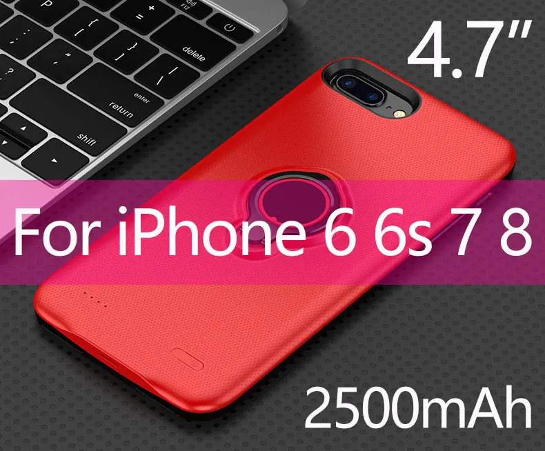 4.7inch I6 6S 7 83 2500 мАч 4,7 дюймов Чехол для зарядного устройства для iPhone 6 6s 7 8 3700 мАч Внешний аккумулятор чехол для iPhone 6Plus 7Plus 8Plus 6s Plus - Цвет: 4.7inch I6 6S 7 83