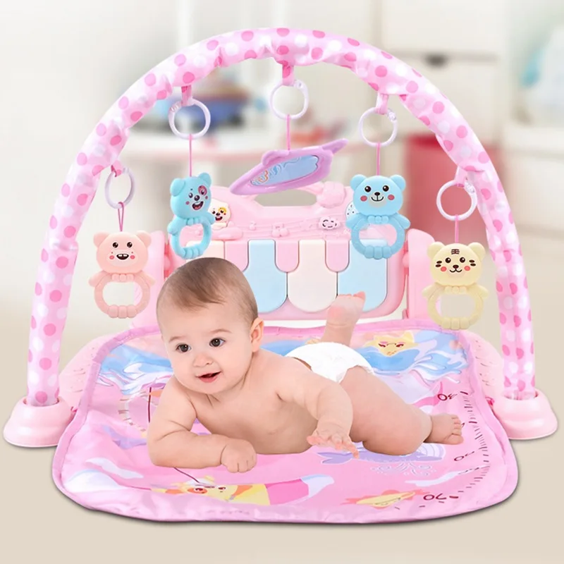

Infants Fitness Rack Music ENLIGHTEN Game Blanket Multi-functional Harmonium Baby Rattle Early Education Remote Control Toy