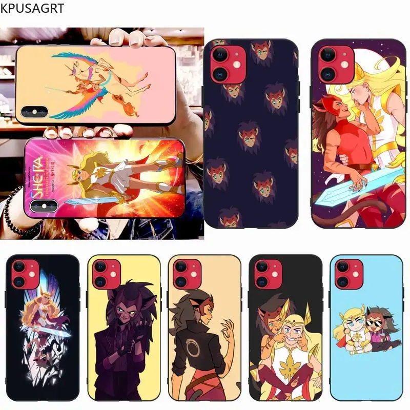 Мягкий черный чехол для телефона She Ra and the Princesses of Power iphone 12 pro max 11 XS MAX 8 7 6 6S Plus X 5S SE