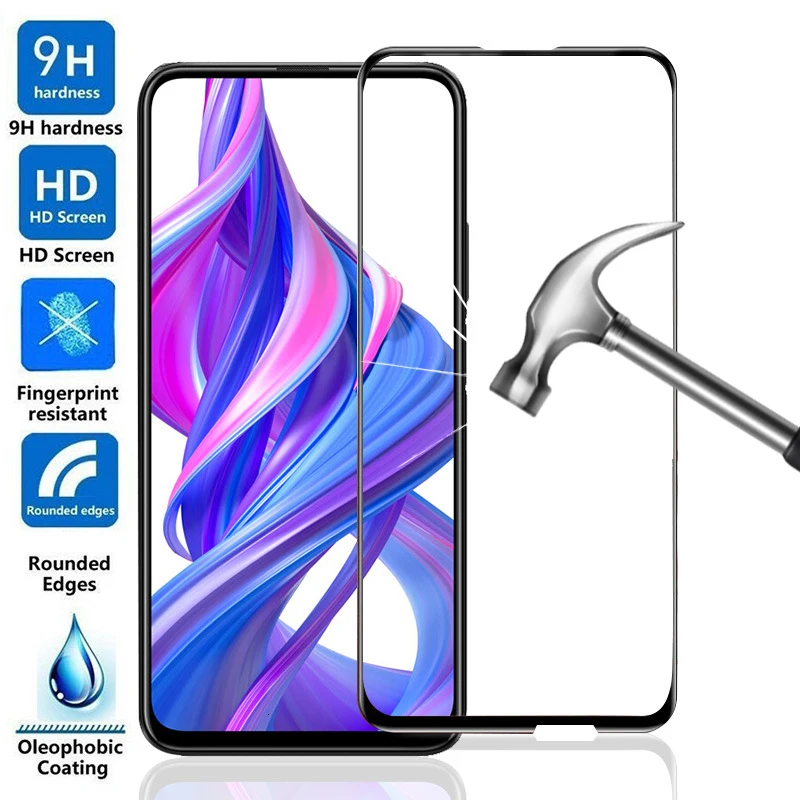 9D полный приклеены закаленное Стекло для huawei Honor 9X Экран протектор на Honor 9x Pro Honor9 X Honor9x Honor 9 X защитная пленка