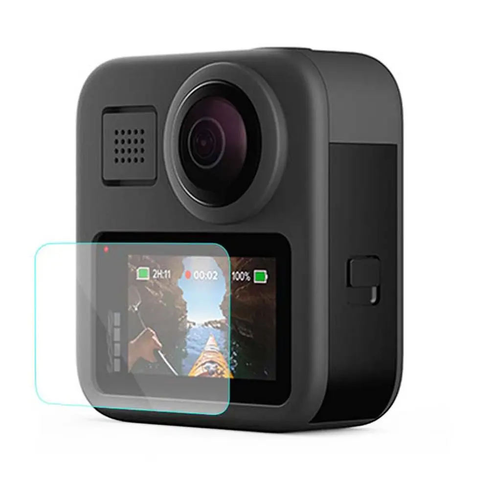 2 компл. Закаленное стекло протектор экрана для Gopro Max Спорт Защита для экрана камеры пленка закаленное стекло камера аксессуары