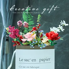 

Simulation Bouquet Model Building Blocks Girl Gift DIY Home Decoration Three-dimensional Flower Assembly Bricks Children's Toys