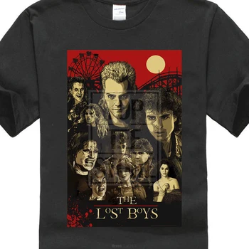

2017 New Arrivals Hipster The Lost Boys 80S Horror Movie Art Poster Design Men'S Tee Shirt 100% Cotton Short Sleeve Tees 013944