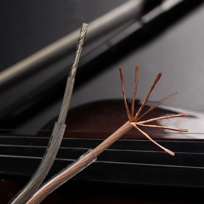 DIY громкий Динамик кабель Hi Fi линейный аудио бескислородная Медь провод для