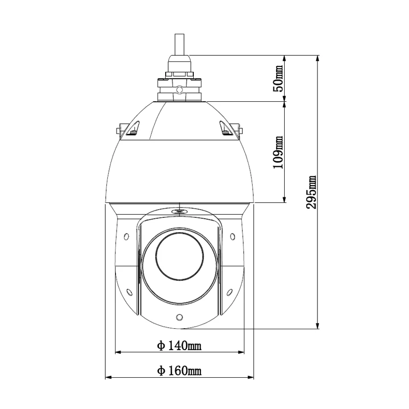 Dahua 2MP 25x Starlight IR PTZ сетевая IP камера SD49225T-HN высокоскоростная IP купольная камера 16X цифровой зум IP66 водонепроницаемый