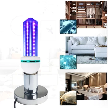 

UV Disinfection Lamp Quartz for bactericidal Ultraviolet light UVC Germicidal Sterilization CFL kill mites Deodorizer Ozone Lamp