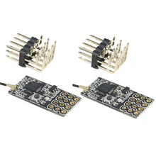 2 pces 2.4g 4ch mini receptor compatível com saída pwm para frsky djt/dft/dht transmissor rc fpv corrida zangão