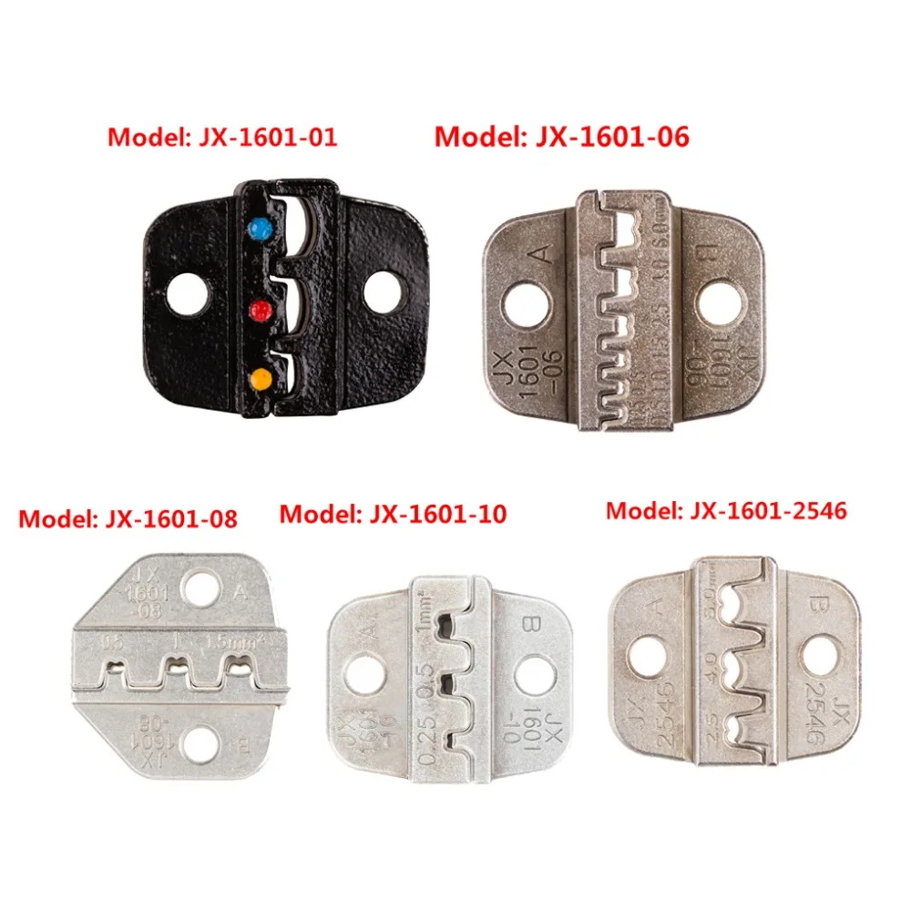 JX-1601-08 провода щипцы челюсти наконечник Die 26-16 AWG челюсти плесень Обжимные Плоскогубцы аксессуар