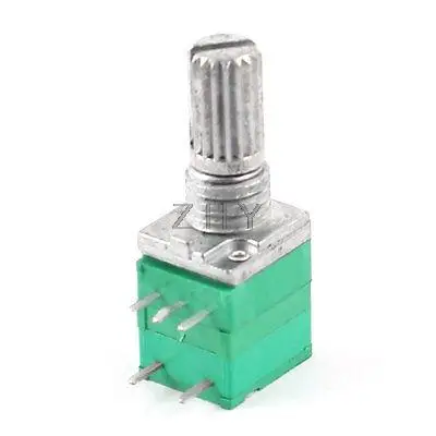

B Type 50K ohm 5 Terminals Top Adjustment Variable Potentiometer Green