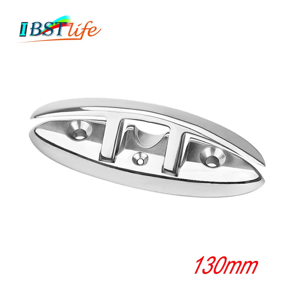 

5 Inch Stainless Steel 316 Boat Flip Up Folding Pull Up Cleat Dock Deck marine hardware Line Rope mooring Cleat accessorie