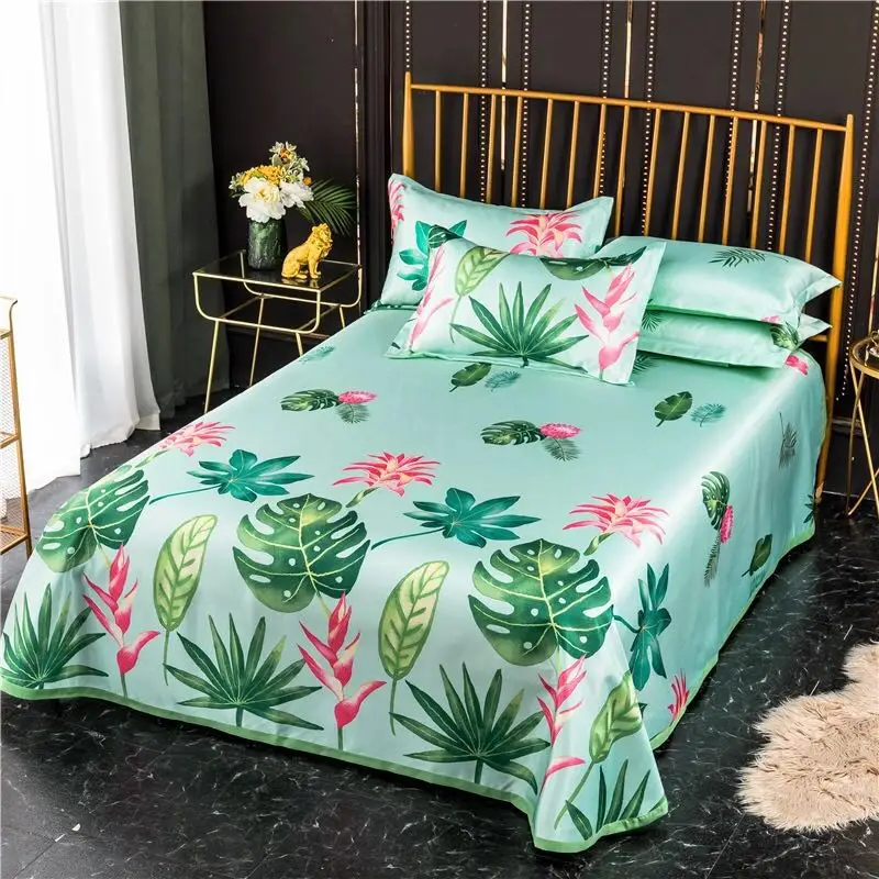 

2020 Summer Bed Skirt 1Pcs And Pillowcase Cool And Soft Bed Sets Lace Style Romantic Bedroom.