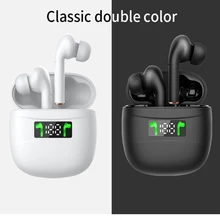 Tws Wireless Bluetooth J3 Pro Headset Sport Earphone Touch Control Digital Display Bluetooth 5 2 LED Earphones For All Phone