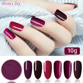 

Very Fine 10g/28g Dark Red Purple Series Dip Powder Nails Dipping Nails Long-lasting Nails No UV Light Needed Safe Odorless