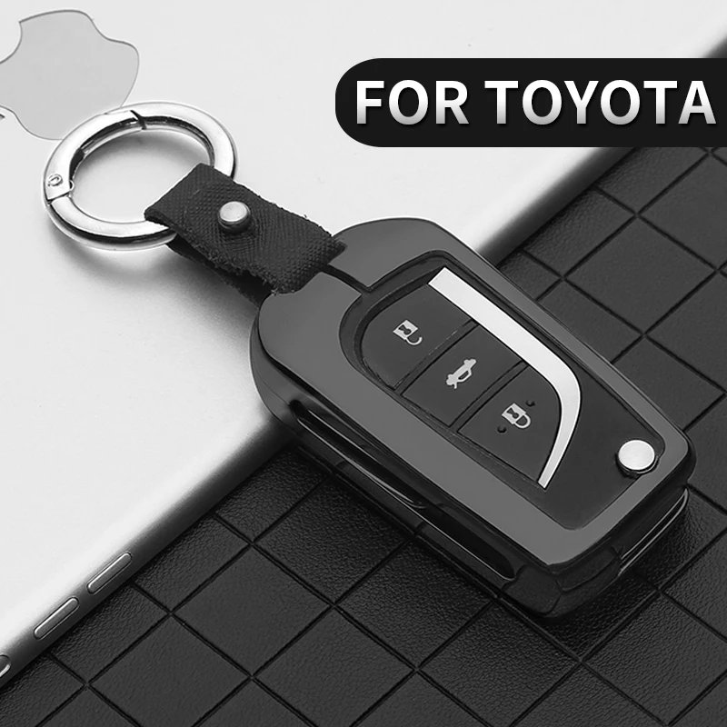 Чехол для автомобильного ключа Toyota Corolla Reiz Avensis Verso Yaris Rav4 Prius Camry Prado Crown Hilux Fortuner