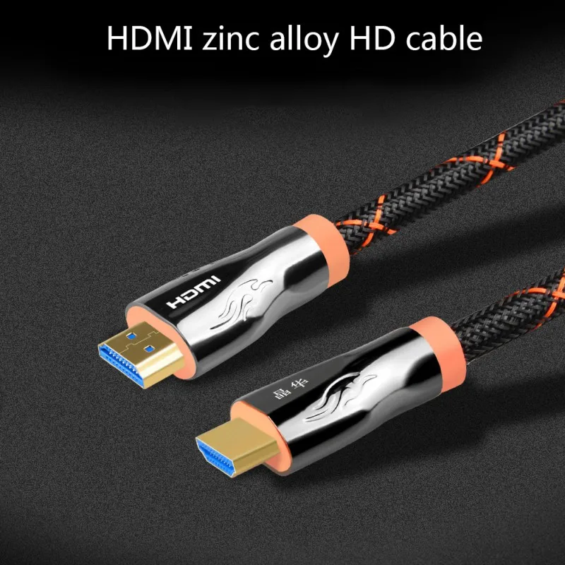 2K* 4K цинковый сплав HDMI кабель HDMI HD версия 2,0 для видео HDTV проекторы 1,5-15 м