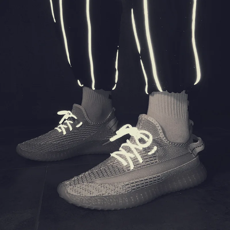 

2019 Spring And Summer Hot Selling Fly Woven Coconut Shoes 350v2 Shoes Men Stars Reflective Sports Casual Trendy Shoes Running S