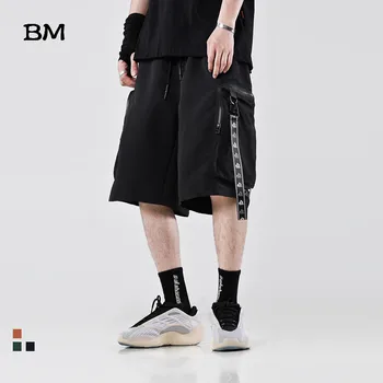 

Summer Function Cargo Shorts Men Techwear Ulzzang Korean Style Clothing 5XL Fashion Streetwear Kpop Hip Hop Baggy Pants Men