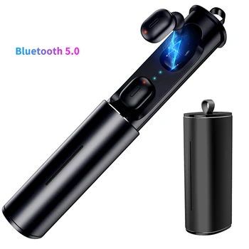 

TWS V5.0 Bluetooth Earphone 3D True Wireless Stereo Earbuds With Mic Portable HiFi Deep Bass Sound Cordless Dual Headset GX134