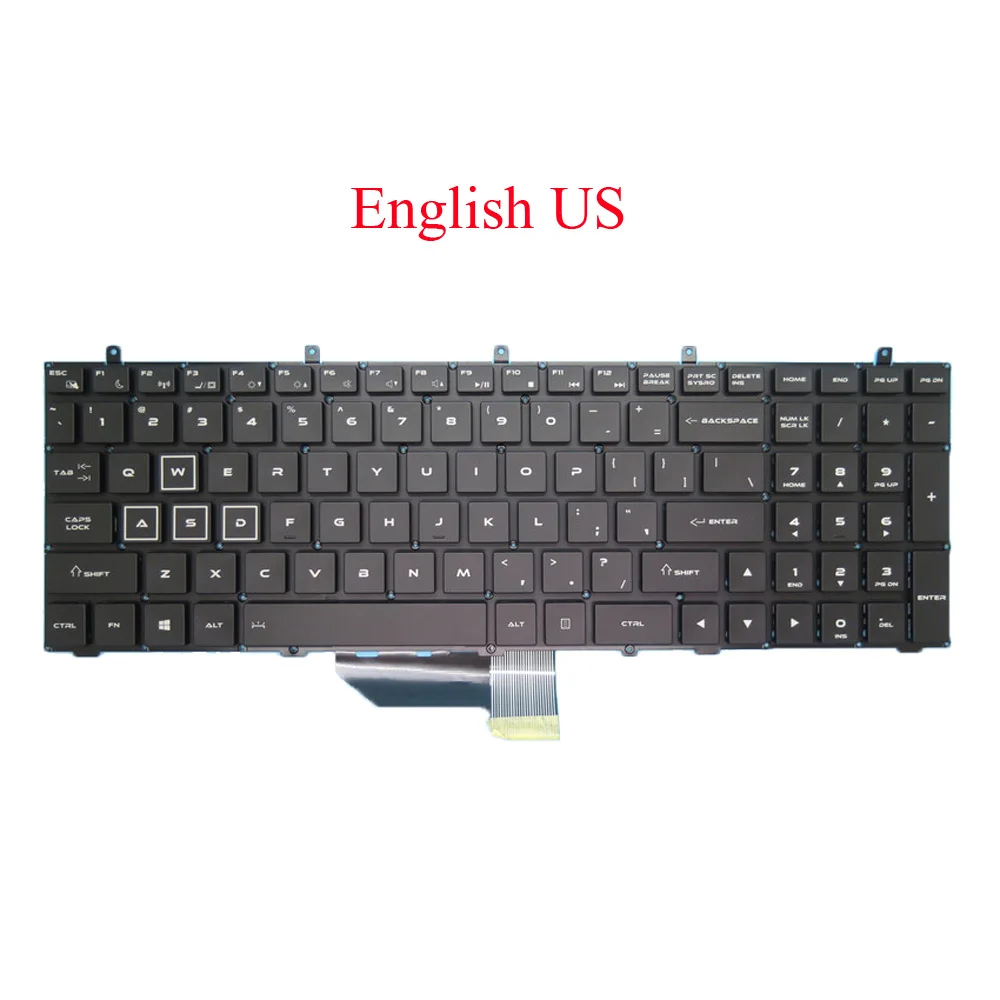 Ноутбук с подсветкой US FR BE PO SP электронная клавиатура для pcexpert Proteus IV 17 3