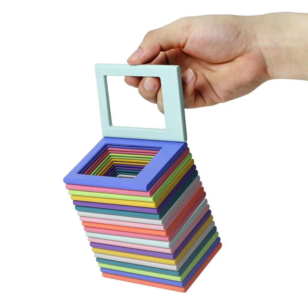 10PCS Magnetic Photo Frame For Fridge Magnet Colorful Magnets Photoframe Home Decoration Photo Wall Stickers