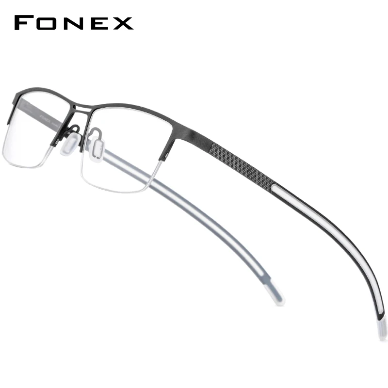 FONEX B Титан оправа для очков Для мужчин новый по рецепту очки без оправы
