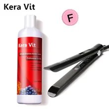 2pcs Keravit Keratin Brazilian Moisturizing Treatment For Hair Care Product+Hair Styling Flat Iron Tools Help You Straighten