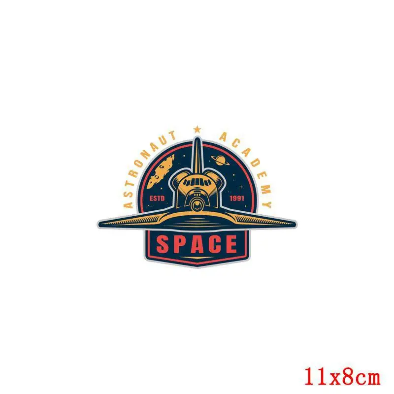 Alien Outer Space Rocket Astronaut Thermo Stickers On Clothes Diy Ufo Heat-sensitive Patches Iron On Transfers For Clothes - Color: TH1900