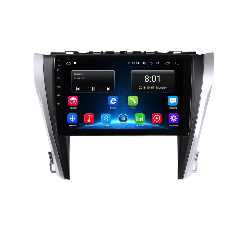 Best 10" 2.5D IPS Android 9.1 Car DVD Multimedia Player GPS For Toyota camry 2015 2016 -17 audio car radio DSP 32EQ stereo navigation 15