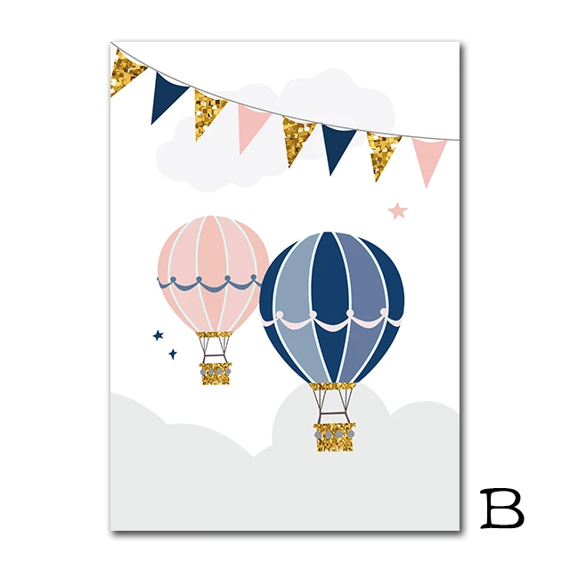 Pink-Hot-Air-Balloon-Nursery-Wall-Canvas-Painting-Posters-And-Prints-Wall-Pictures-Baby-Room-Decor.jpg_640x640