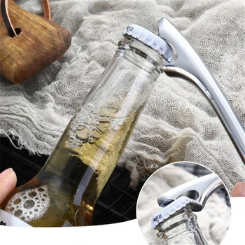 

High Quality Zinc Alloy Beer Bottle Opener Bar Tool Anti-skid Gold Metal Cap Wine Bottle Opener Kitchen Tools Creative Design