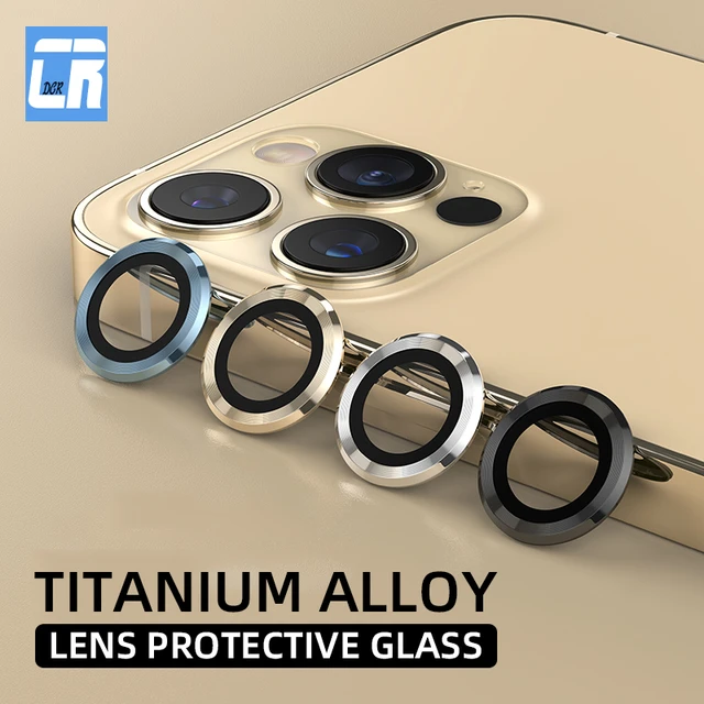 Protector de cámara de Color de lujo para IPhone 11, 12 Pro Max, lente de  vidrio templado en iPhone 13 Pro, Mini anillo de Metal de vidrio Protector  - AliExpress