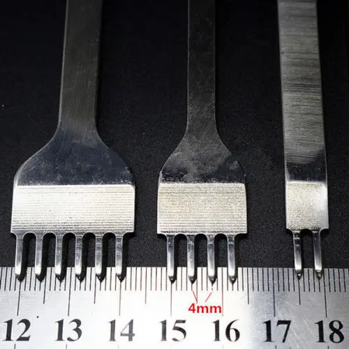 1/2/4/6 Optional Prong Leather Craft Tool Hole Punches Lacing Stitching Punch 4mm/0.15 Space | Инструменты