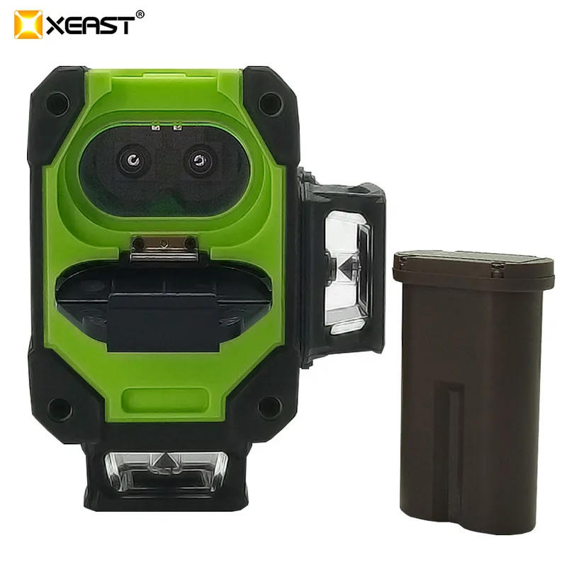 XEAST XE-903 лазерный уровень 12 линий 360 самонивелирующийся перекрестный 3D лазерный уровень зеленый луч с режимом наклона и наружного режима можно использовать приемник