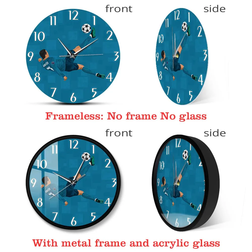 Wandklok, 30 cm kleurrijke klok, stille wandklokken voor vroeg leren, batterij-aangedreven keuken wandklokken decoratie klokken voor woonkamer kinderkamer slaapkamer jongens cadeau