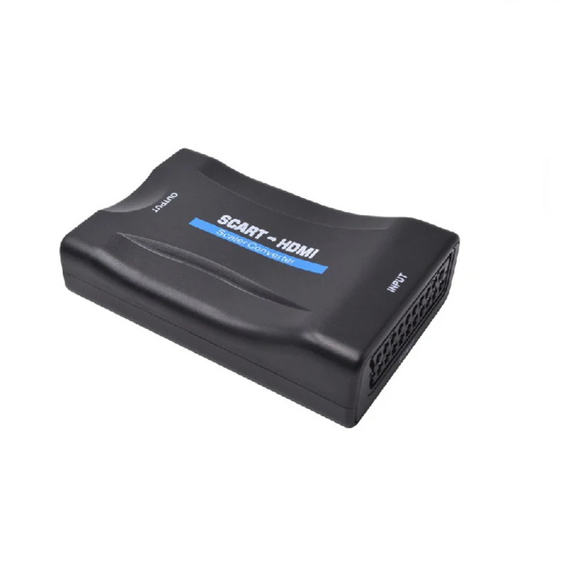 1080P SCART К HDMI видео аудио высококлассный конвертер адаптер для HD tv DVD для Sky Box STB Plug and Play с кабелем постоянного тока