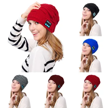 

Vococal Bluetooth Beanie Hat Music Cap Winter Warm Knitted Phone Speaker Headset Hat for Men Women Running Cycling Earphone Hat