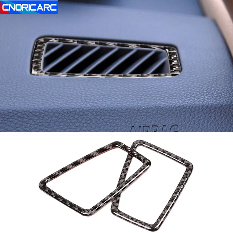 

Carbon Fiber Car Styling Side Dashboard Air Outlets Frame Decoration Cover Trim For BMW 3 Series E90 Interior Stickers