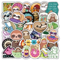 50/100PCS Dessin Animé Paresseux Autocollants Animaux pour BRICOLAGE Ordinateur Portable Vélo Guitare Réfrigérateur Voiture Téléphone Détend la Vie Imperméable Drôle Graffiti 