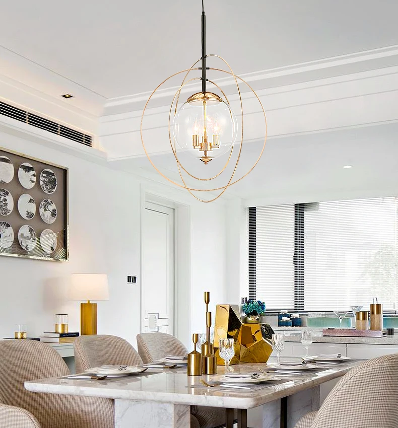 

Creative Personality Postmodern Simplicity Pendant Light Nordic Living Room Restaurant Bedroom Bubble Ball Led Pendant Lamp Bed