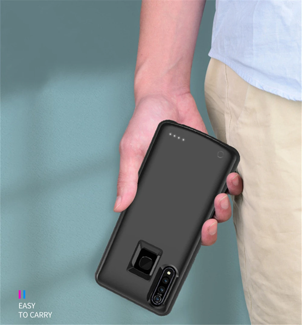 6500 мАч портативный блок питания зарядное устройство Крышка для Vivo Z5X корпус питания внешний аккумулятор зарядное устройство чехол