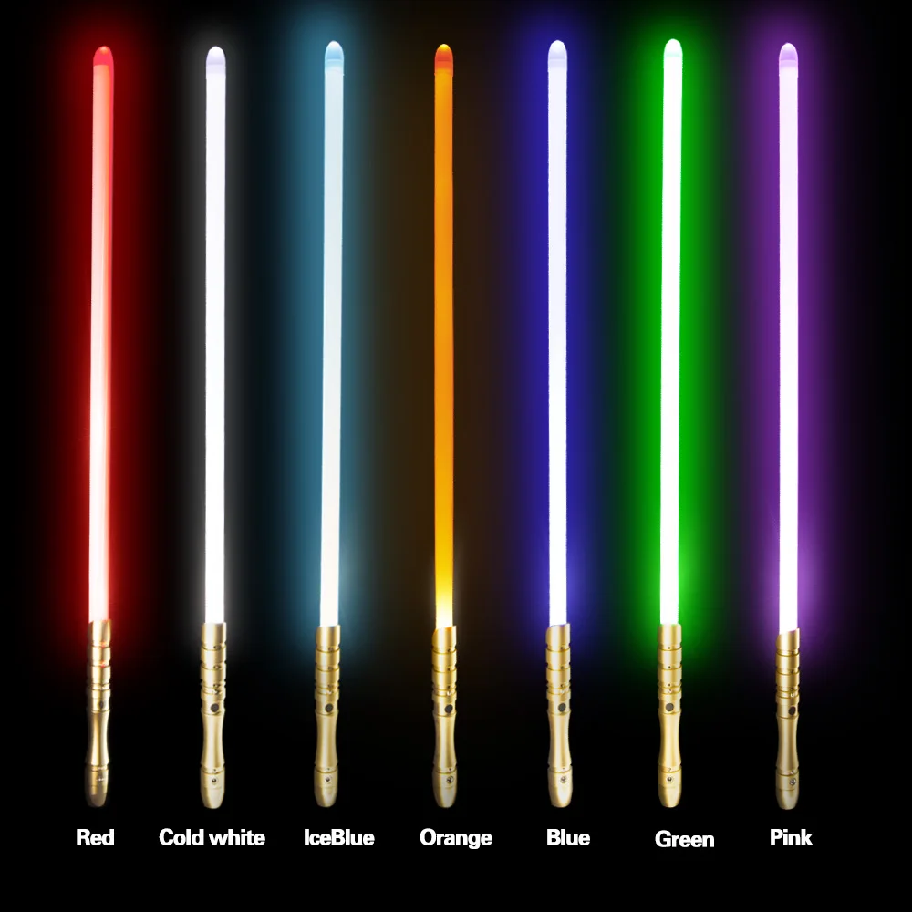 YDD Jedi Sith LED Light Saber Force FX Lightsaber with Loud Sound and High Light, Metal Hilt, Rechargeable Lightsaber