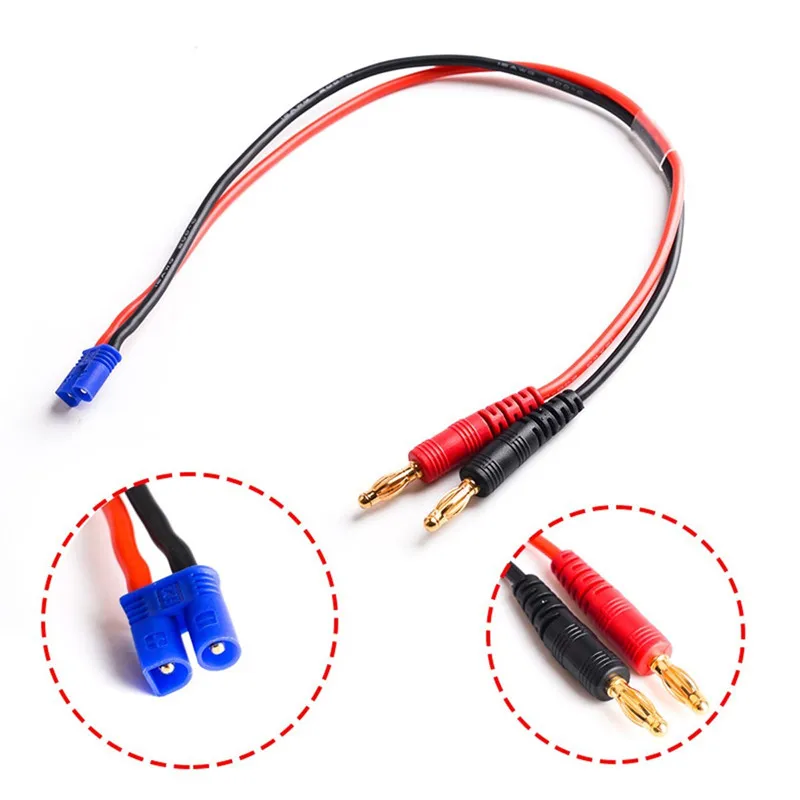 Prise EC2 femelle du câble de charge EC2 vers banane 4mm pour batterie drone Hubsan H501S, compatible iMAX B6.