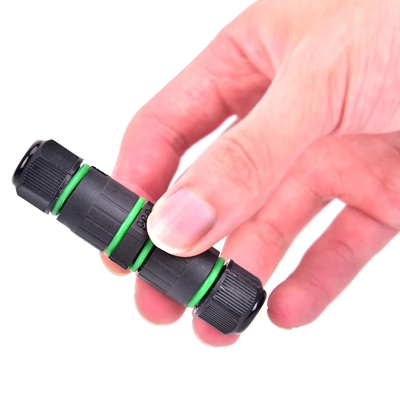 

60V 10A Waterproof Connector 3 Pins IP68 60V&10A Electrical Sealed Retardant Junction Box Cable Connectors For Outdoor Lighting