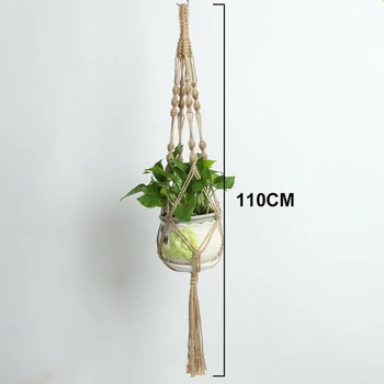 

2PCS Hanging Plant Hanger Basket Garden Flower Pot Holder Rope Macrame Vintage Home Furnishings, Greening Projects, Hotels, Gard