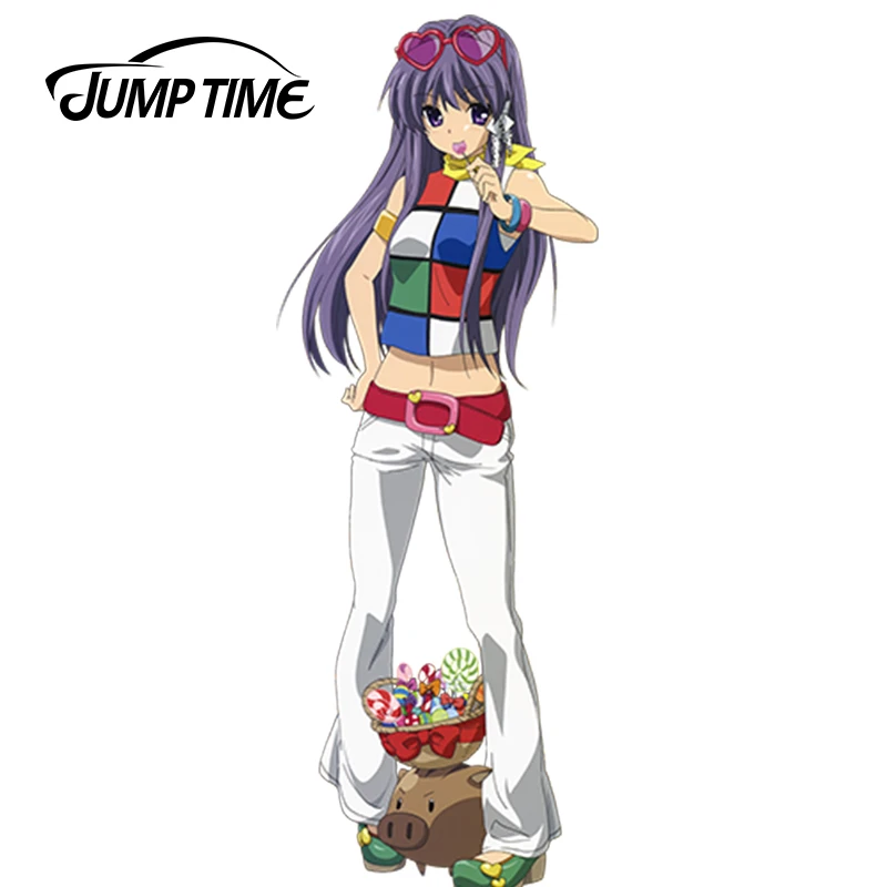 Jumptime ビニール車のステッカー 13cm X 4 7cm 愛らしい女の子のためのステッカー アニメ 藤林 あなたの美しさ バン 窓 ラップトップ 冷蔵庫 Aliexpress Automobiles Motorcycles