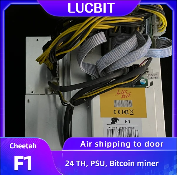 LUCBIT F1 24-й Asic Miner Bitmain Antminer SHA256 Биткоин Cheetah с PSU BTC BCH лучше чем A1 | Компьютеры и офис