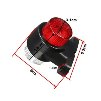 

2PCS Car 12-24V 8 LED Side Marker Outline Light Indicator Lamp Trailer Truck RV Trailer Light