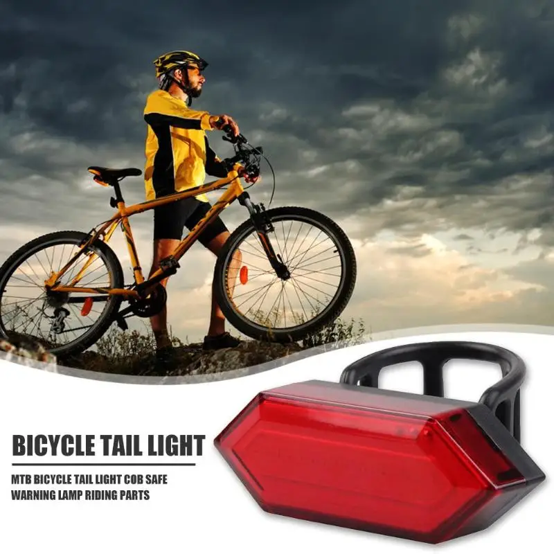 USB перезаряжаемая MTB велосипедная задняя фара COB безопасПредупреждение лампа Запчасти для езды